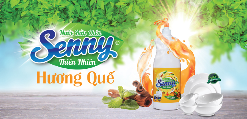 nước rửa chén senny hương quế