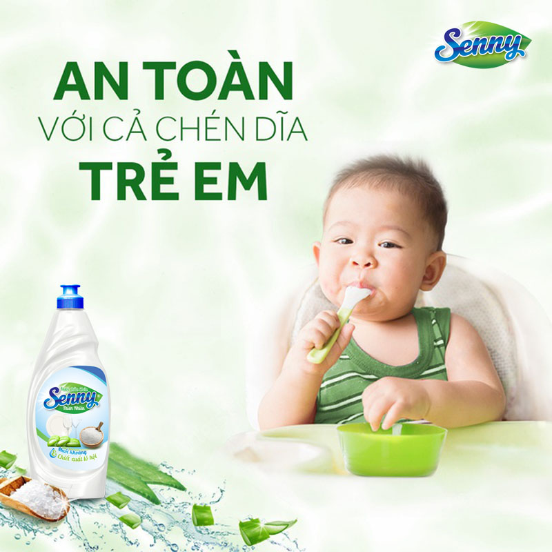 Nước rửa chén Senny: Nước rửa chén an toàn và tiết kiệm