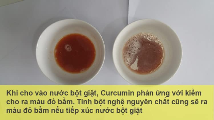 phân biệt tinh bột nghệ thật giả