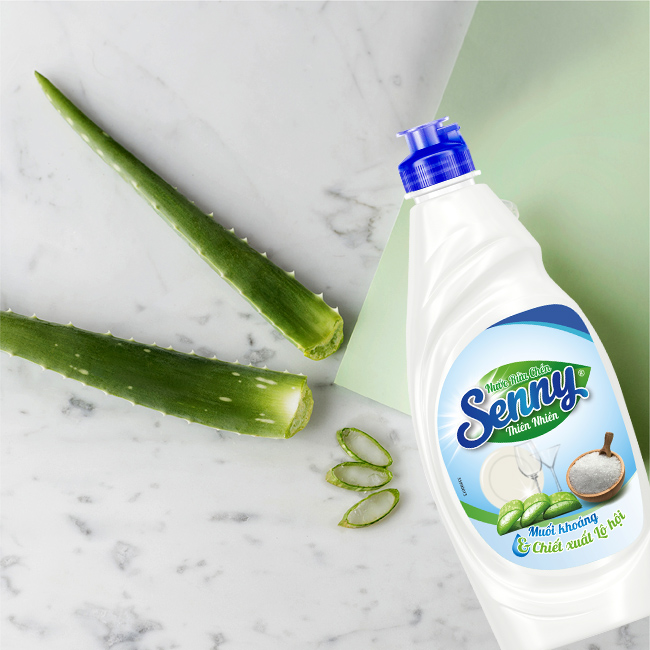 nưóc rửa chén senny lô hội