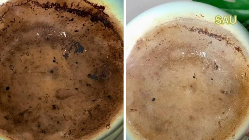 Nồi sau khi vệ sinh Nồi sau khi vệ sinh