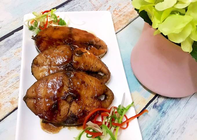 Cá thu nướng bằng nồi chiên không dầu