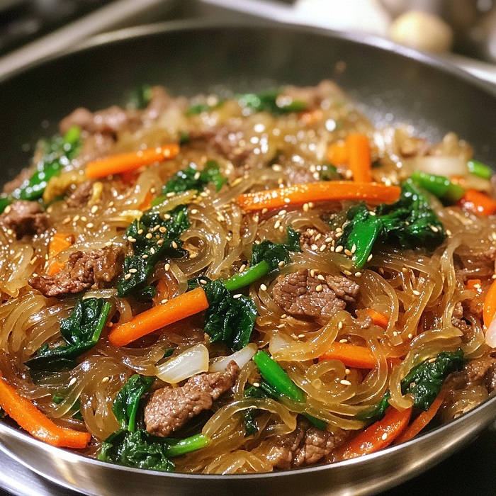 Japchae là một trong những món mì ngon nhất châu Á với hương vị đậm đà