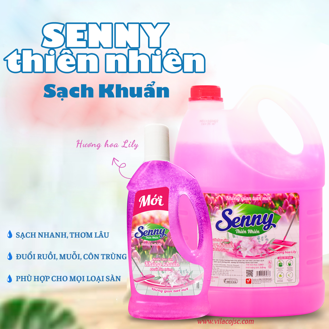 nước lau sàn senny hương hoa lily