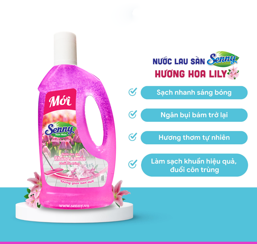 Nước lau sàn Senny hương hoa Lily