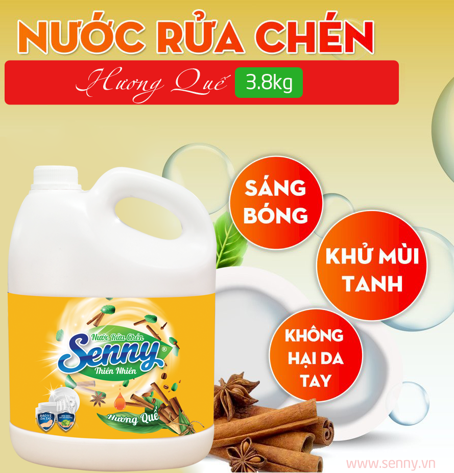 nước rửa chén Senny hương quế 