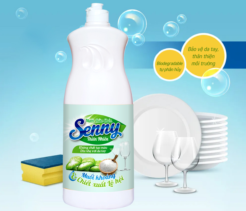Nước rửa chén Senny lô hội