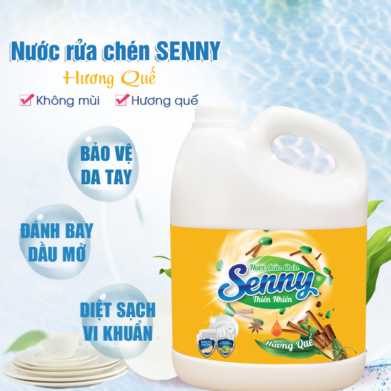 nước rửa chén Senny hương quế
