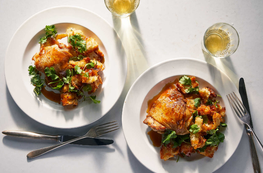 Ức gà rim nước mắm