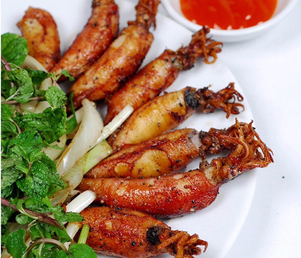 mực trứng chiên nước mắm mực trứng chiên nước mắm