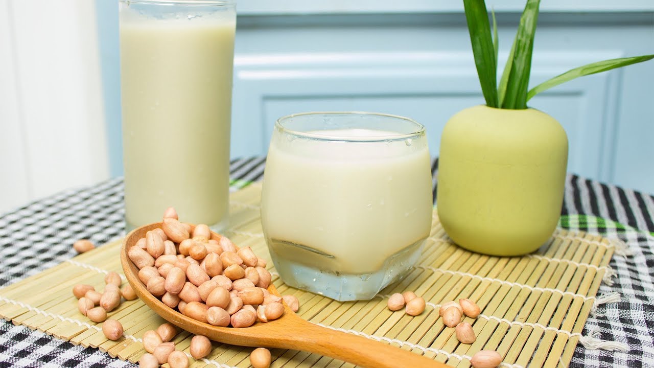 cách làm sữa đậu phộng