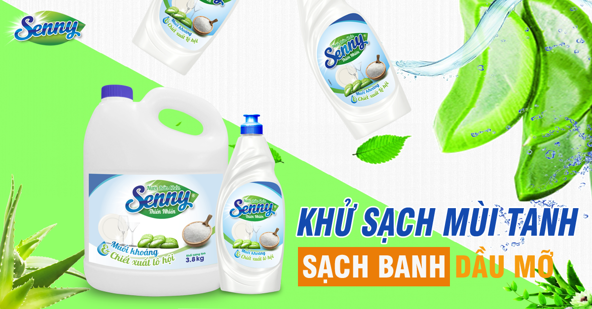 nước rửa chén senny