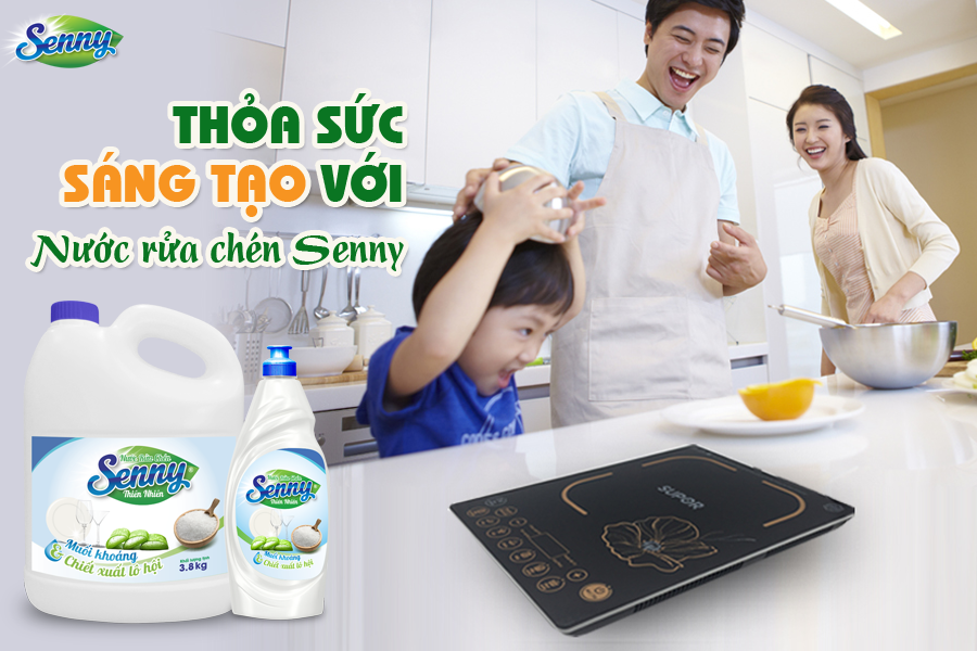 nước rửa chén thiên nhiên senny