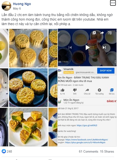 Trend làm bánh trung thu bằng nồi chiên không dầu - Ảnh 11.