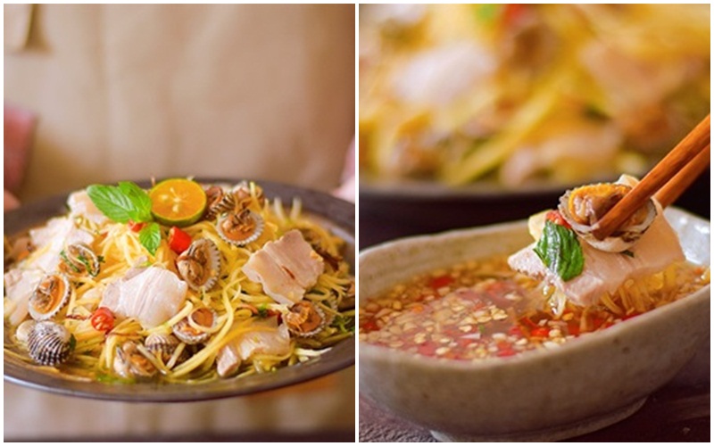 Gỏi đu đủ sò huyết