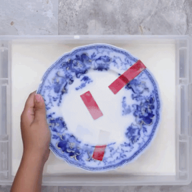 mẹo gắn đĩa vỡ đẹp