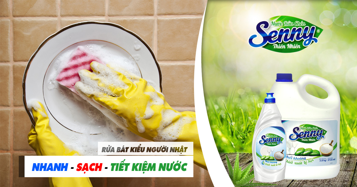 rửa bát theo người nhật