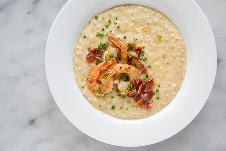 Cháo yến mạch tôm