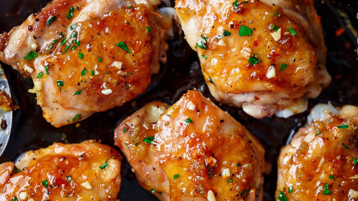 Thành phẩm món gà chiên mật ong thơm ngon, hấp dẫn.