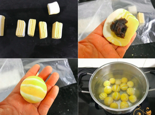 Hai cách làm bánh trôi hai màu vừa ngon vừa đẹp - Ảnh 3. Hai cách làm bánh trôi hai màu vừa ngon vừa đẹp - Ảnh 3.