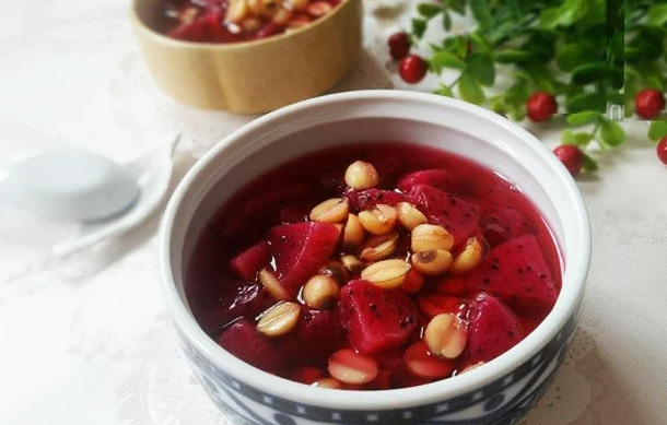 chè thanh long đỏ hạt sen