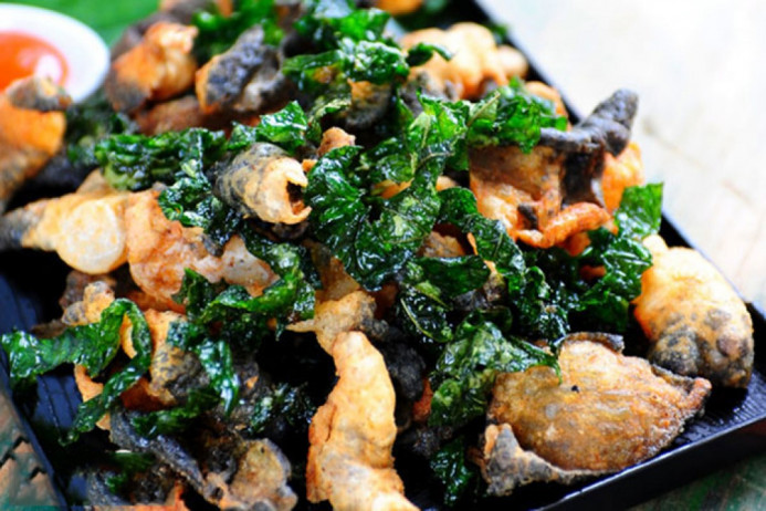 ếch tẩm bột chiên giòn