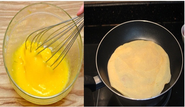 món bún xếp lớp