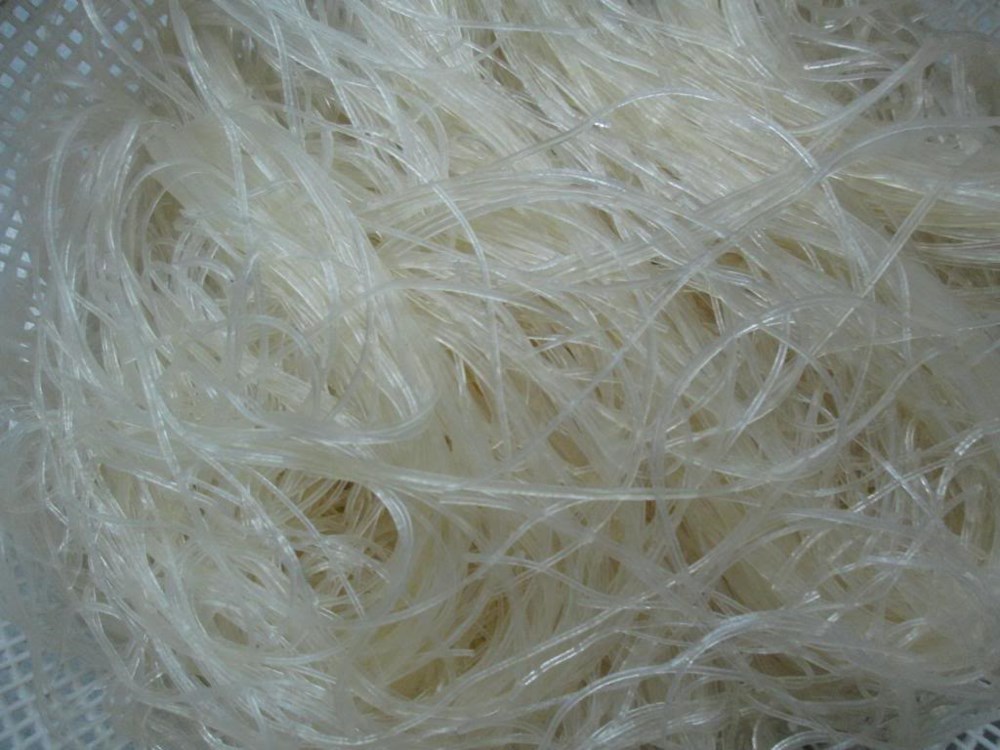 mực khô xào miến