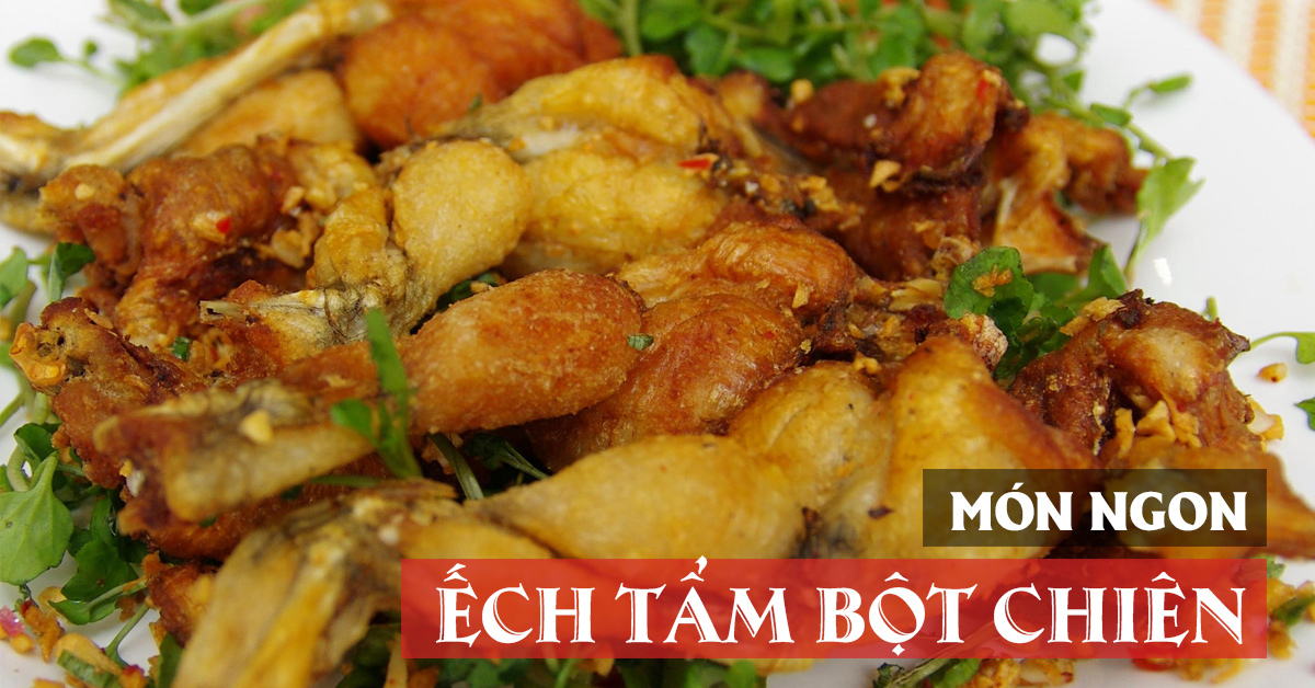 Ếch tẩm bột chiên giòn - món ngon cho con cuối tuần