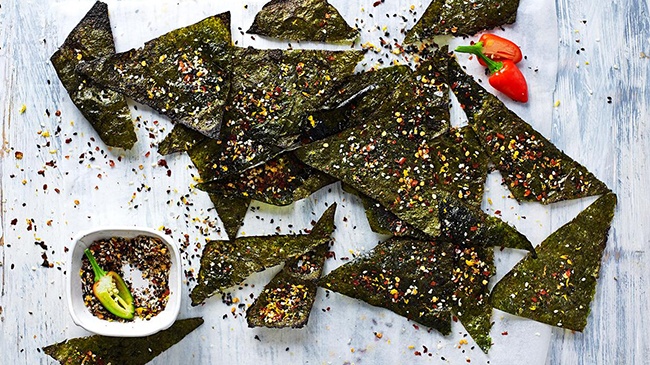 Cách làm rong biển nướng ăn vặt chống đói: không lo béo phì