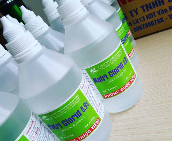 Tác dụng thần kỳ của nước muối sinh lý.