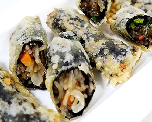 Lạ miệng với rong biển cuộn miến chiên giòn