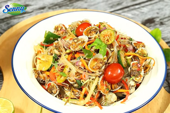 Gỏi đu đủ sò huyết thươm ngon khó cưỡng