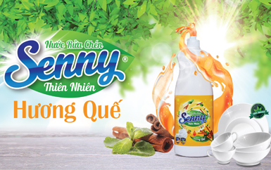 Đánh bay mùi tanh bát đĩa hiệu quả với nước rửa chén Senny hương Quế