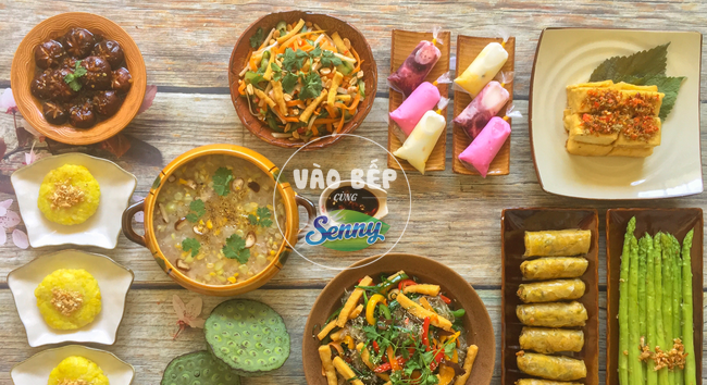 Mẹ đảm chia sẻ mâm cơm chay 9 món đẳng cấp nhà hàng, mùa Vu Lan về