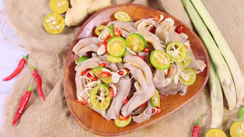 Chân vịt rút xương trộn sả quất chống ngán siêu đỉnh