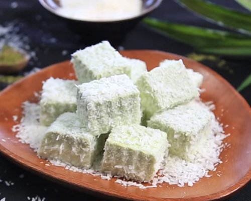 Bánh khúc bạch trà xanh mềm mịn, thơm mát chúc mừng thầy cô giáo