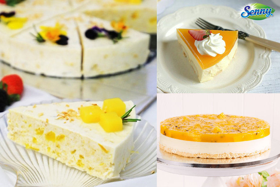 Tự làm bánh mousse xoài yến mạch siêu ngon, ăn cả ngày không lo béo