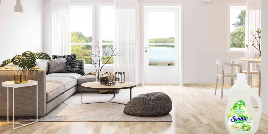 Senny lau sàn hương sả chanh - Nâng niu bước chân đầu đời của bé