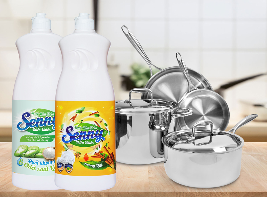 Làm sạch nhanh nồi niêu, xoong chảo inox mà không cần mất công dùng cọ sắt