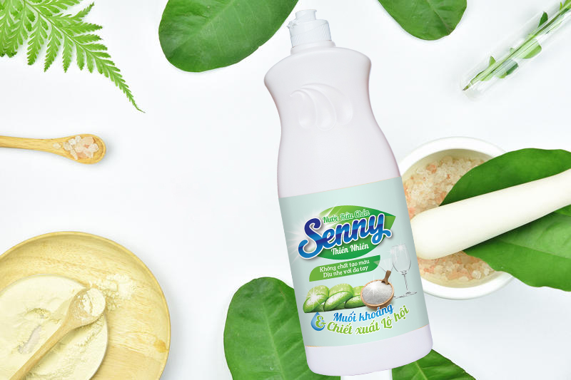 Nước rửa chén Senny lô hội siêu sạch, an toàn cho bà nội trợ khó tính