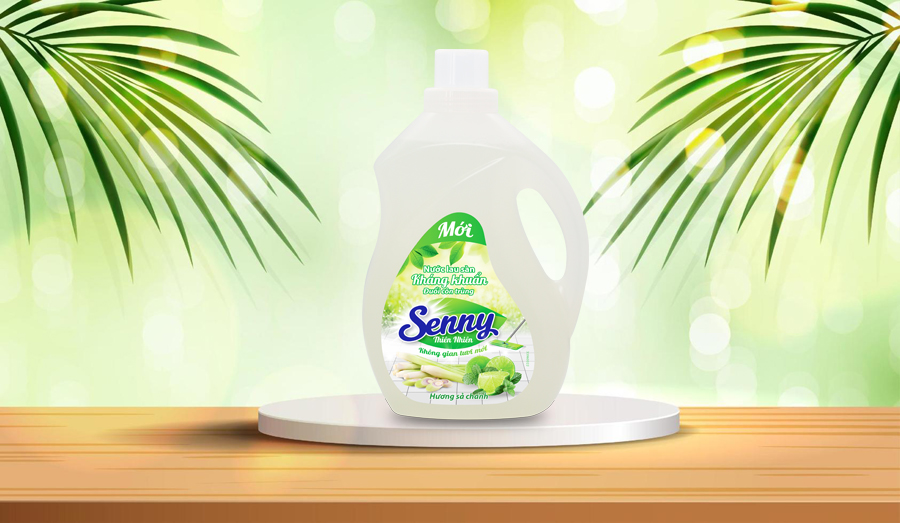 Sàn sạch nhà thơm, bé thoải mái nô đùa vì đã có Senny sả chanh