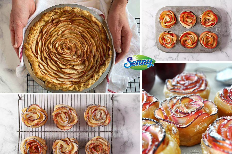 Hướng dẫn làm bánh táo hoa hồng đẹp mắt, thơm ngon, lạ miệng