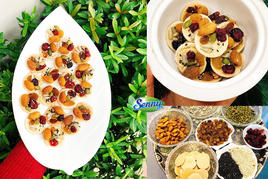 Tết này triển ngay món bánh đồng tiền ngũ hạt, vừa ngon vừa bổ dưỡng