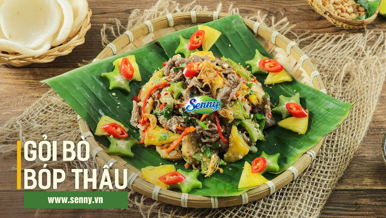 Gỏi bò bóp thấu chua ngọt gây nghiện, ăn hoài không ngán