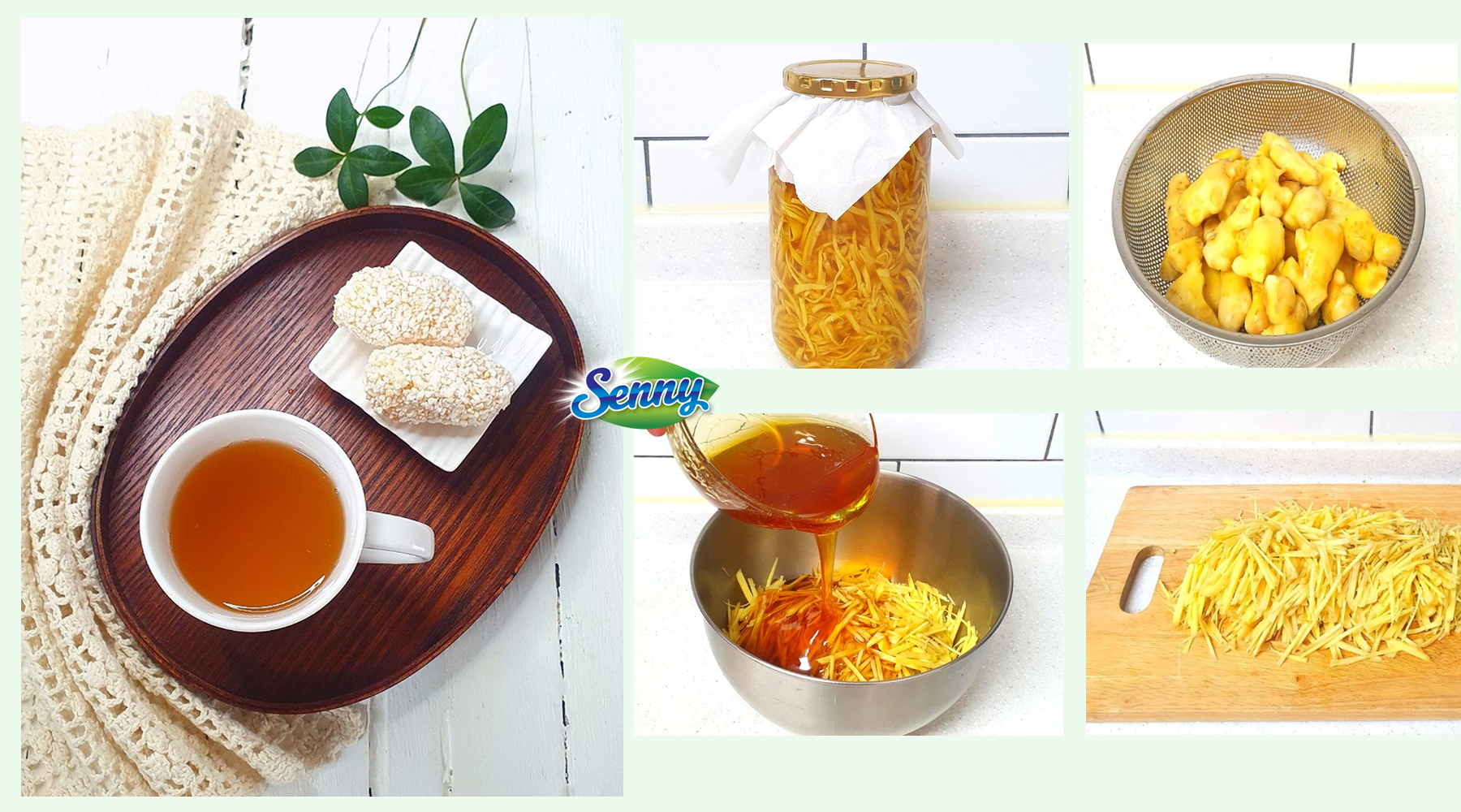 Trời lạnh làm ngay hũ gừng ngâm mật ong phòng cảm lạnh cực hiệu quả