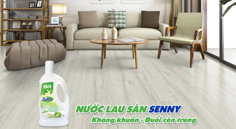 Nước lau sàn Senny cho sàn nhà Sạch bóng, thơm mát, khô nhanh
