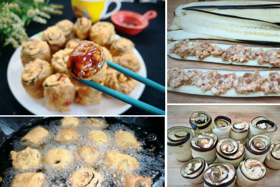 Một chút biến tấu với món cà tím thịt băm chiên giòn rụm, mẹ không thể không thử