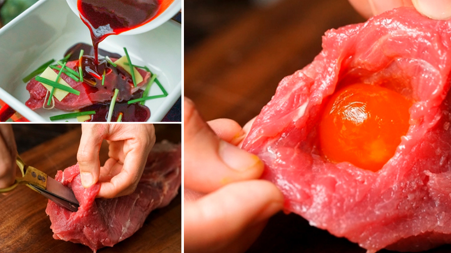 Làm thịt nướng trứng muối kiểu này, ăn là mê