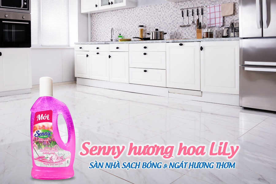 Nước lau sàn Senny hương hoa lily Sạch nhanh chóng & ngát hương thơm